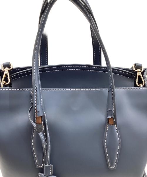 tov（トーヴ）TOV (トーヴ) レザーショルダーバッグ ブルーの古着・服飾アイテム