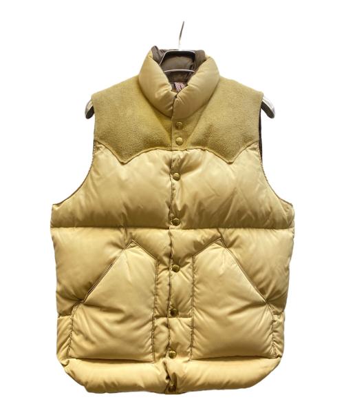 BEAMS（ビームス）BEAMS (ビームス) RockyMountainFeatherBed (ロッキーマウンテンフェザーベッド) ダウンベスト ベージュ サイズ:36の古着・服飾アイテム