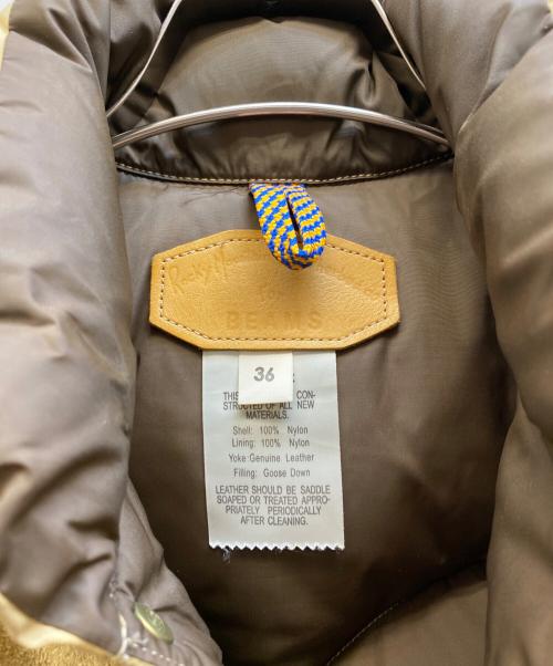 BEAMS（ビームス）BEAMS (ビームス) RockyMountainFeatherBed (ロッキーマウンテンフェザーベッド) ダウンベスト ベージュ サイズ:36の古着・服飾アイテム