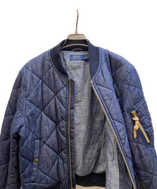 POLO RALPH LAUREN（ポロ・ラルフローレン）POLO RALPH LAUREN (ポロ・ラルフローレン) デニムキルティングジャケット インディゴ サイズ:Sの古着・服飾アイテム