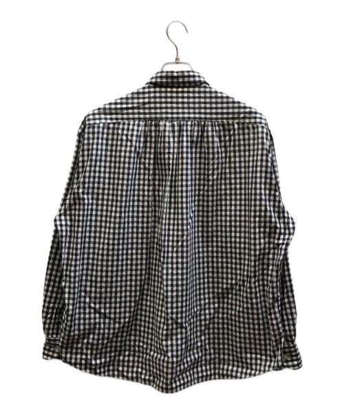 Porter Classic（ポータークラシック）Porter Classic (ポータークラシック) ロールアップギンガムチェックシャツ ブラック サイズ:Sの古着・服飾アイテム