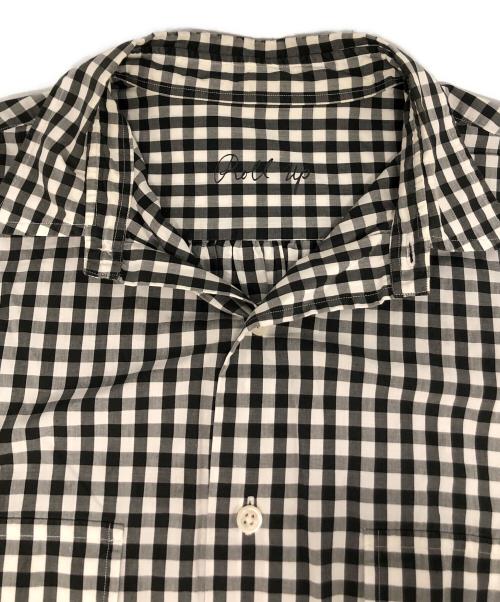 Porter Classic（ポータークラシック）Porter Classic (ポータークラシック) ロールアップギンガムチェックシャツ ブラック サイズ:Sの古着・服飾アイテム