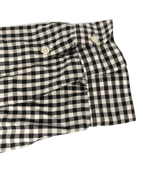 Porter Classic（ポータークラシック）Porter Classic (ポータークラシック) ロールアップギンガムチェックシャツ ブラック サイズ:Sの古着・服飾アイテム