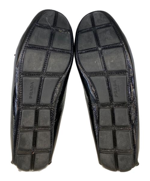 PRADA（プラダ）PRADA (プラダ) ドライビングシューズ ブラック サイズ:36の古着・服飾アイテム