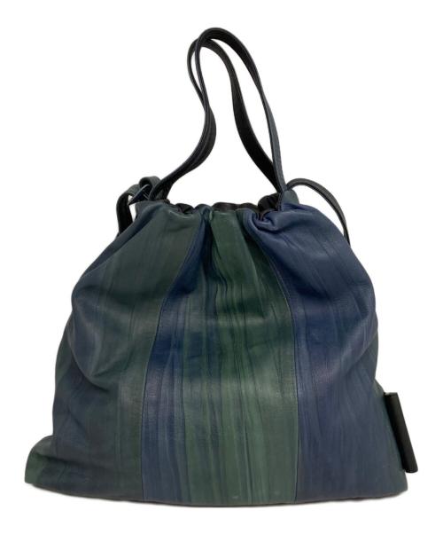 genten（ゲンテン）genten (ゲンテン) ベラヴィスタ2Wayショルダーバッグ グリーン×ネイビーの古着・服飾アイテム