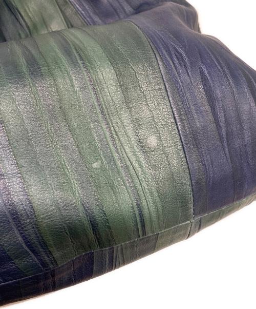 genten（ゲンテン）genten (ゲンテン) ベラヴィスタ2Wayショルダーバッグ グリーン×ネイビーの古着・服飾アイテム