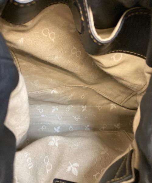 genten（ゲンテン）genten (ゲンテン) ベラヴィスタ2Wayショルダーバッグ グリーン×ネイビーの古着・服飾アイテム