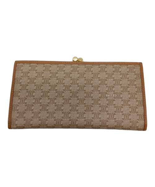 CELINE（セリーヌ）CELINE (セリーヌ) マカダム柄がま口長財布/M07 ベージュ サイズ:₋の古着・服飾アイテム