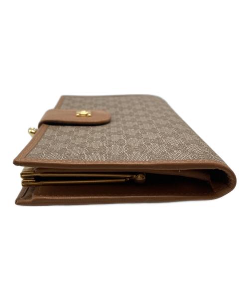 CELINE（セリーヌ）CELINE (セリーヌ) マカダム柄がま口長財布/M07 ベージュ サイズ:₋の古着・服飾アイテム