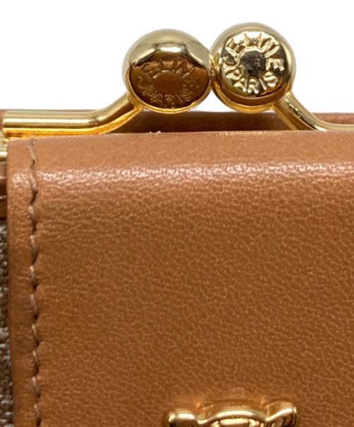 CELINE（セリーヌ）CELINE (セリーヌ) マカダム柄がま口長財布/M07 ベージュ サイズ:₋の古着・服飾アイテム