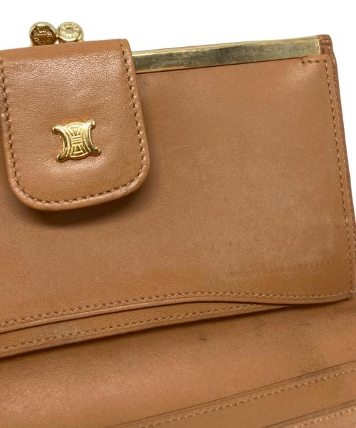 CELINE（セリーヌ）CELINE (セリーヌ) マカダム柄がま口長財布/M07 ベージュ サイズ:₋の古着・服飾アイテム