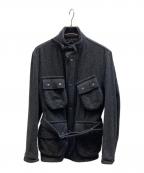 COMME des GARCONS HOMMEコムデギャルソン オム）の古着「ミリタリージャケット」｜グレー