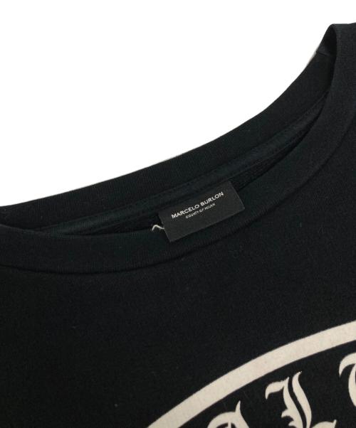 MARCELO BURLON（マルセロバーロン）MARCELO BURLON (マルセロバーロン) TEAM SONIDO プリントスウェット ブラック サイズ:-の古着・服飾アイテム