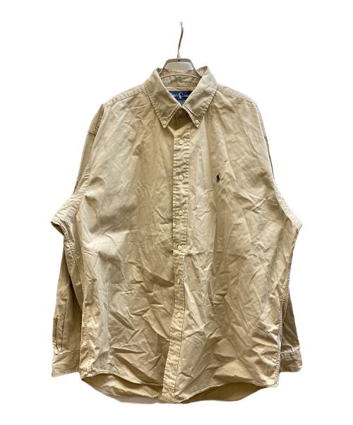 RALPH LAUREN（ラルフローレン）RALPH LAUREN (ラルフローレン) BLAKE ボタンダウンシャツ ベージュ サイズ:Lの古着・服飾アイテム
