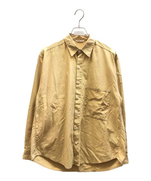 AURALEE（オーラリー）AURALEE (オーラリー) WASHED FINX TWILL BIG SHIRTS ベージュ サイズ:1の古着・服飾アイテム