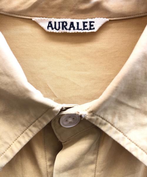 AURALEE（オーラリー）AURALEE (オーラリー) WASHED FINX TWILL BIG SHIRTS ベージュ サイズ:1の古着・服飾アイテム