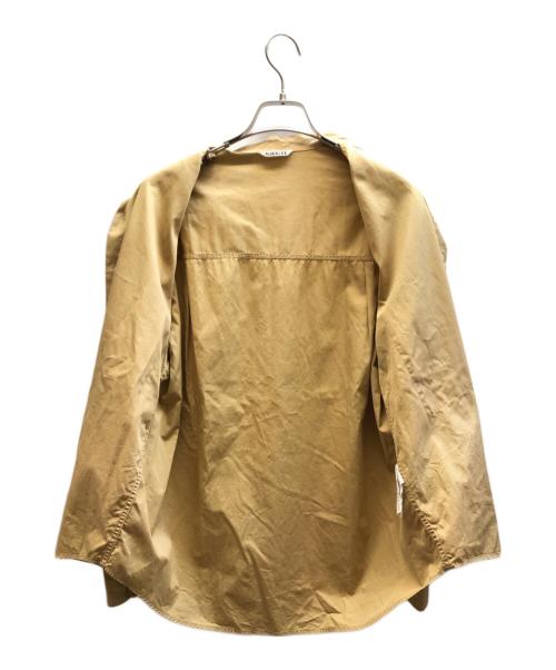 AURALEE（オーラリー）AURALEE (オーラリー) WASHED FINX TWILL BIG SHIRTS ベージュ サイズ:1の古着・服飾アイテム
