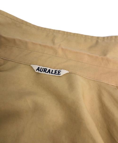 AURALEE（オーラリー）AURALEE (オーラリー) WASHED FINX TWILL BIG SHIRTS ベージュ サイズ:1の古着・服飾アイテム