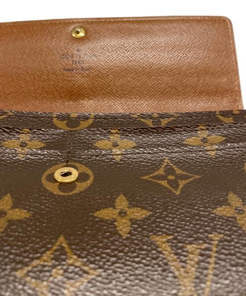 LOUIS VUITTON（ルイ ヴィトン）LOUIS VUITTON (ルイ ヴィトン) モノグラム ポルトフォイユ・サラ 長財布 ブラウンの古着・服飾アイテム