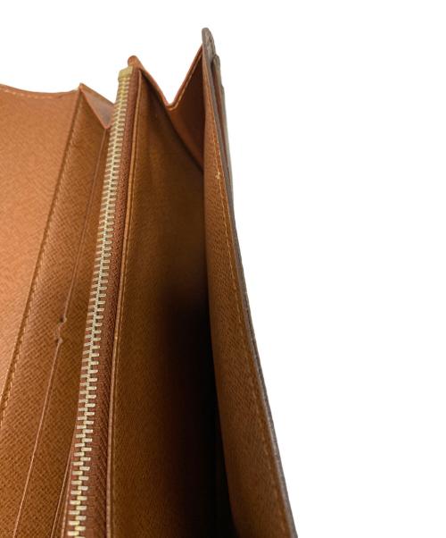 LOUIS VUITTON（ルイ ヴィトン）LOUIS VUITTON (ルイ ヴィトン) モノグラム ポルトフォイユ・サラ 長財布 ブラウンの古着・服飾アイテム