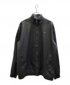 adidasアディダス）の古着「PLEATHER FIREBIRD OVERSIZED TRACKTOP」｜ブラック