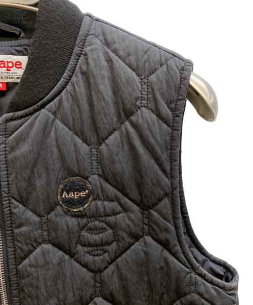 Aape BY A BATHING APE（エーエイプ バイ アベイシングエイプ）AAPE BY A BATHING APE (エーエイプ バイ アベイシングエイプ) 中綿ベスト ブラック サイズ:Mの古着・服飾アイテム