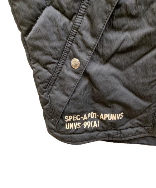Aape BY A BATHING APE（エーエイプ バイ アベイシングエイプ）AAPE BY A BATHING APE (エーエイプ バイ アベイシングエイプ) 中綿ベスト ブラック サイズ:Mの古着・服飾アイテム