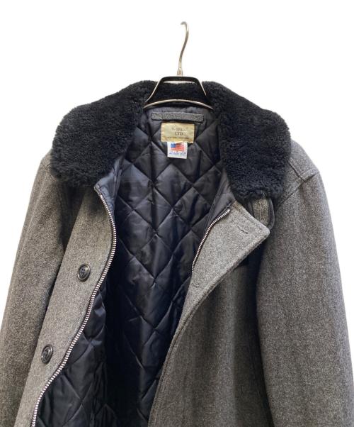 AVIREX（アヴィレックス）AVIREX (アヴィレックス) MELTON N-1 デッキジャケット グレー サイズ:Lの古着・服飾アイテム