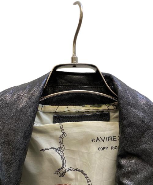 AVIREX（アヴィレックス）AVIREX (アヴィレックス) レザージャケット ブラウン サイズ:48の古着・服飾アイテム