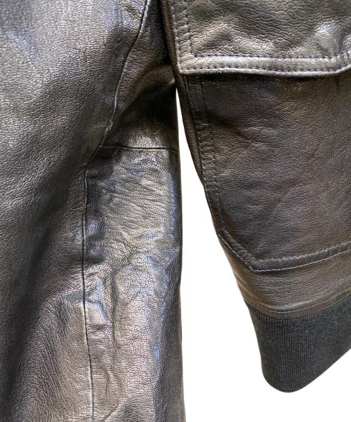AVIREX（アヴィレックス）AVIREX (アヴィレックス) レザージャケット ブラウン サイズ:48の古着・服飾アイテム