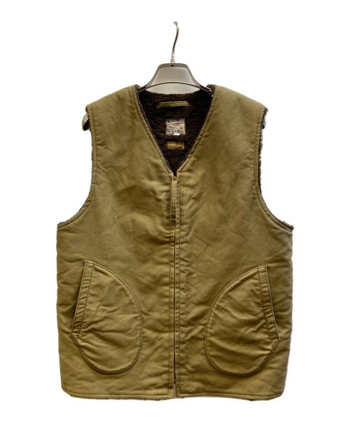 THE REAL McCOY'S（ザ・リアルマッコイズ）THE REAL McCOY'S (ザ・リアルマッコイズ) USN アルパカデッキベスト オリーブ サイズ:38の古着・服飾アイテム
