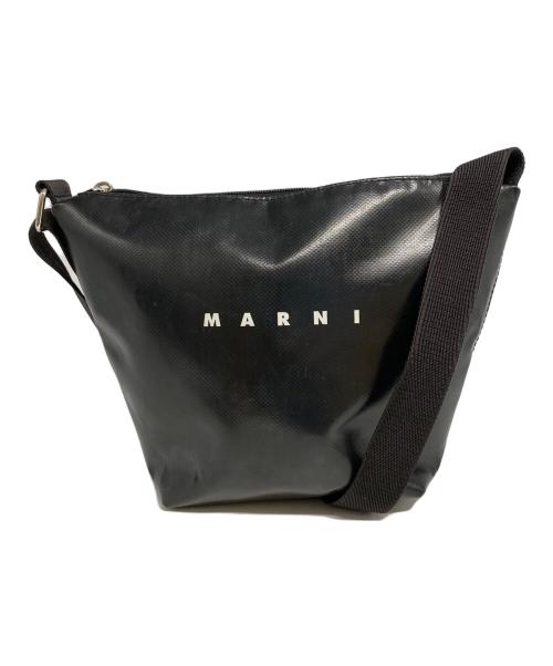 MARNI（マルニ）MARNI (マルニ) PVCショルダーバッグ ブラックブルーの古着・服飾アイテム