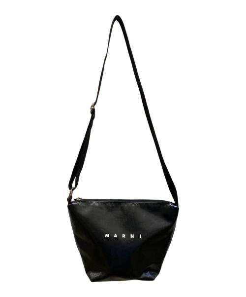 MARNI（マルニ）MARNI (マルニ) PVCショルダーバッグ ブラックブルーの古着・服飾アイテム