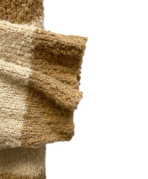 NUMBER (N)INE（ナンバーナイン）NUMBER (N)INE (ナンバーナイン) ウール・アルパカボーダーニット ベージュ サイズ:3の古着・服飾アイテム