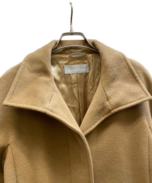 MaxMara（マックスマーラ）MaxMara (マックスマーラ) ウールステンカラーコート ブラウン サイズ:40の古着・服飾アイテム
