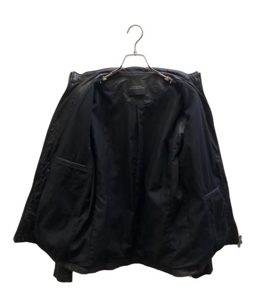 nano・universe（ナノ・ユニバース）nano・universe (ナノ・ユニバース) シングルライダースジャケット ブラック サイズ:XLの古着・服飾アイテム