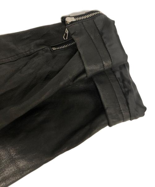 nano・universe（ナノ・ユニバース）nano・universe (ナノ・ユニバース) シングルライダースジャケット ブラック サイズ:XLの古着・服飾アイテム