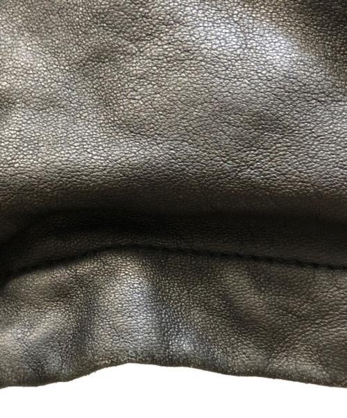 nano・universe（ナノ・ユニバース）nano・universe (ナノ・ユニバース) シングルライダースジャケット ブラック サイズ:XLの古着・服飾アイテム