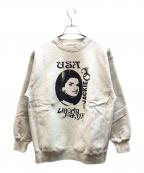 Couture d'adamクチュールドアダム）の古着「プリントスウェット」｜グレー