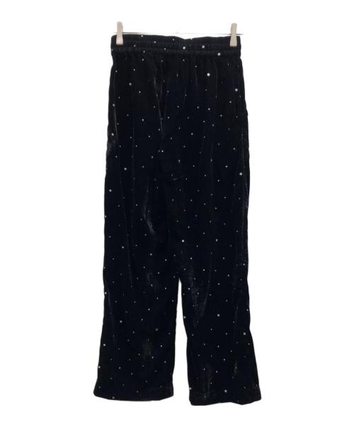 Couture d'adam（クチュールドアダム）COUTURE D'ADAM (クチュールドアダム) ベロアパンツ ブラック サイズ:38 未使用品の古着・服飾アイテム