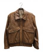 ANGEL LEATHERエンジェルレザー）の古着「レザージャケット」｜ブラウン