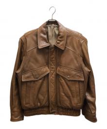 ANGEL LEATHER（エンジェルレザー）の古着「レザージャケット」｜ブラウン