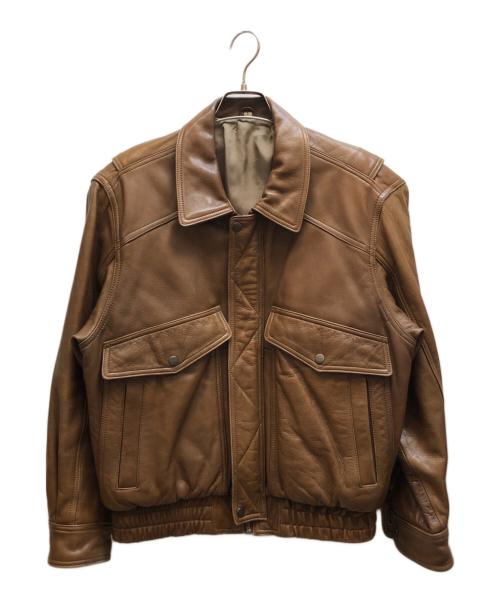 ANGEL LEATHER（エンジェルレザー）ANGEL LEATHER (エンジェルレザー) レザージャケット ブラウン サイズ:Lの古着・服飾アイテム