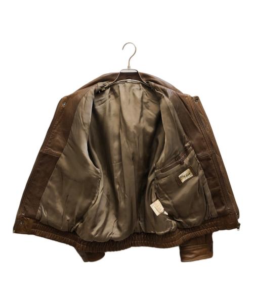 ANGEL LEATHER（エンジェルレザー）ANGEL LEATHER (エンジェルレザー) レザージャケット ブラウン サイズ:Lの古着・服飾アイテム