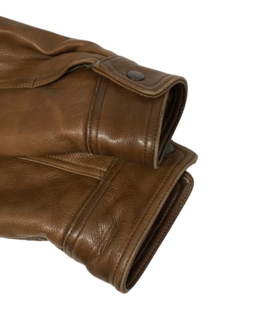 ANGEL LEATHER（エンジェルレザー）ANGEL LEATHER (エンジェルレザー) レザージャケット ブラウン サイズ:Lの古着・服飾アイテム