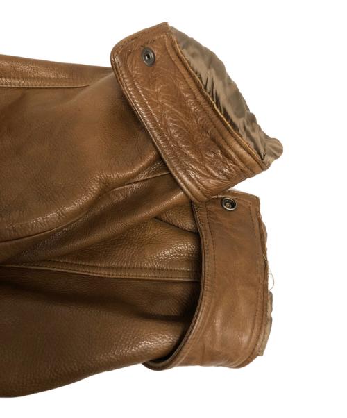 ANGEL LEATHER（エンジェルレザー）ANGEL LEATHER (エンジェルレザー) レザージャケット ブラウン サイズ:Lの古着・服飾アイテム