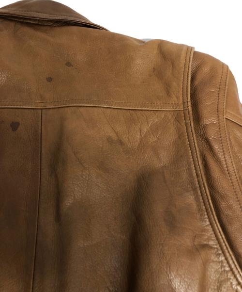 ANGEL LEATHER（エンジェルレザー）ANGEL LEATHER (エンジェルレザー) レザージャケット ブラウン サイズ:Lの古着・服飾アイテム