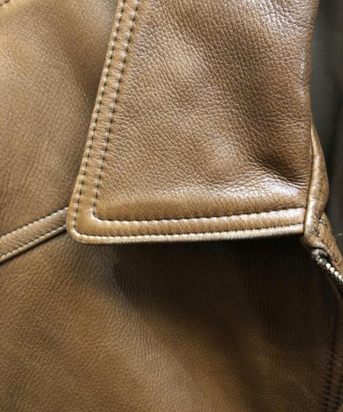 ANGEL LEATHER（エンジェルレザー）ANGEL LEATHER (エンジェルレザー) レザージャケット ブラウン サイズ:Lの古着・服飾アイテム