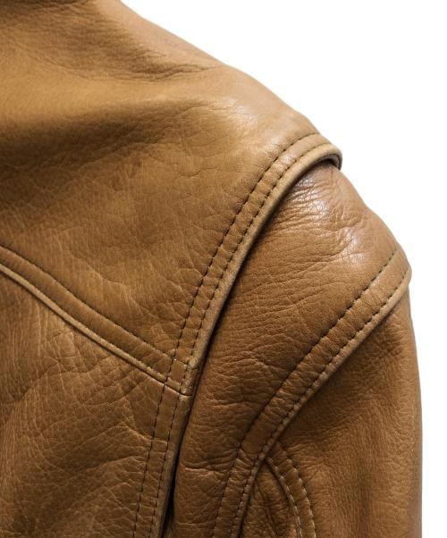 ANGEL LEATHER（エンジェルレザー）ANGEL LEATHER (エンジェルレザー) レザージャケット ブラウン サイズ:Lの古着・服飾アイテム