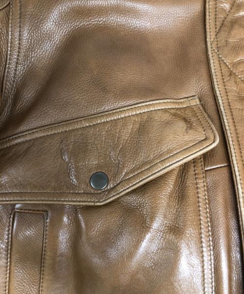 ANGEL LEATHER（エンジェルレザー）ANGEL LEATHER (エンジェルレザー) レザージャケット ブラウン サイズ:Lの古着・服飾アイテム